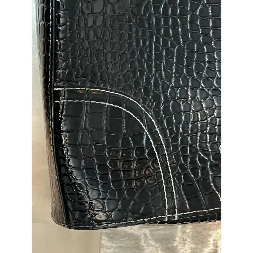 Liz Claiborne briefcase croc
